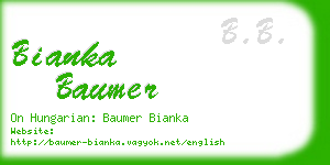 bianka baumer business card